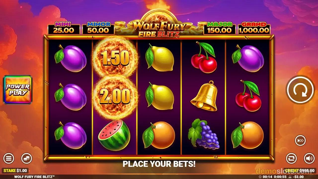 Wolf Fury Fire Blitz slot by Blueprint Gaming