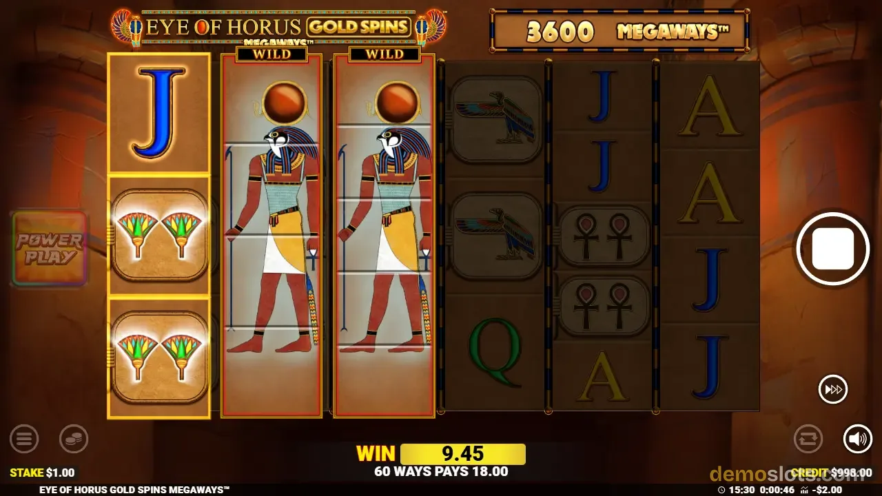 Eye of Horus Gold Spins Megaways slot by Blueprint Gaming