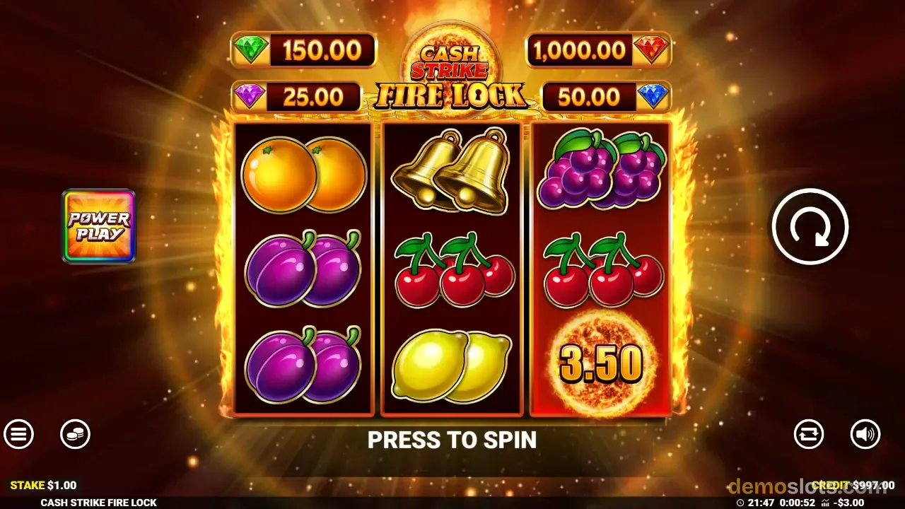 Cash Strike Fire Lock slot by Blueprint Gaming