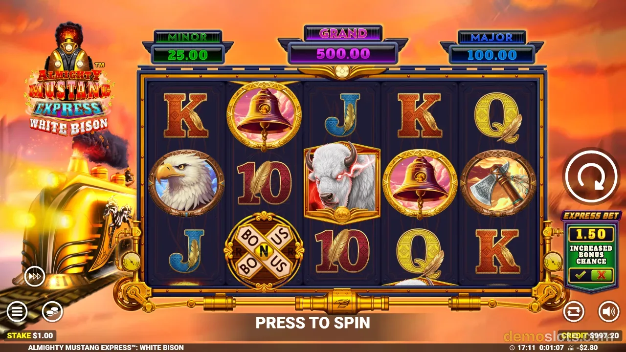 Almighty Mustang Express 2 slot by Blueprint Gaming