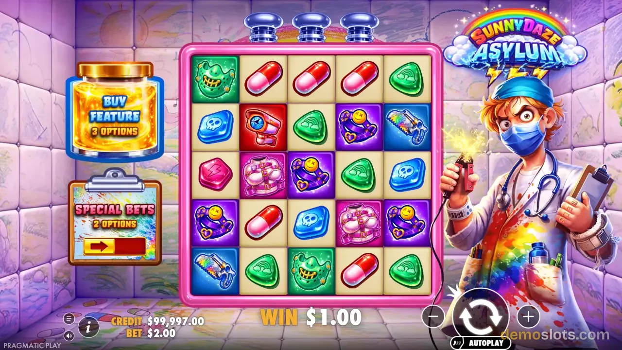 Sunnydaze Asylum slot by Pragmatic Play