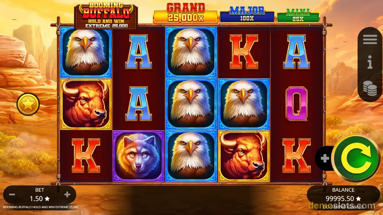 Booming Buffalo Hold and Win Extreme 25,000