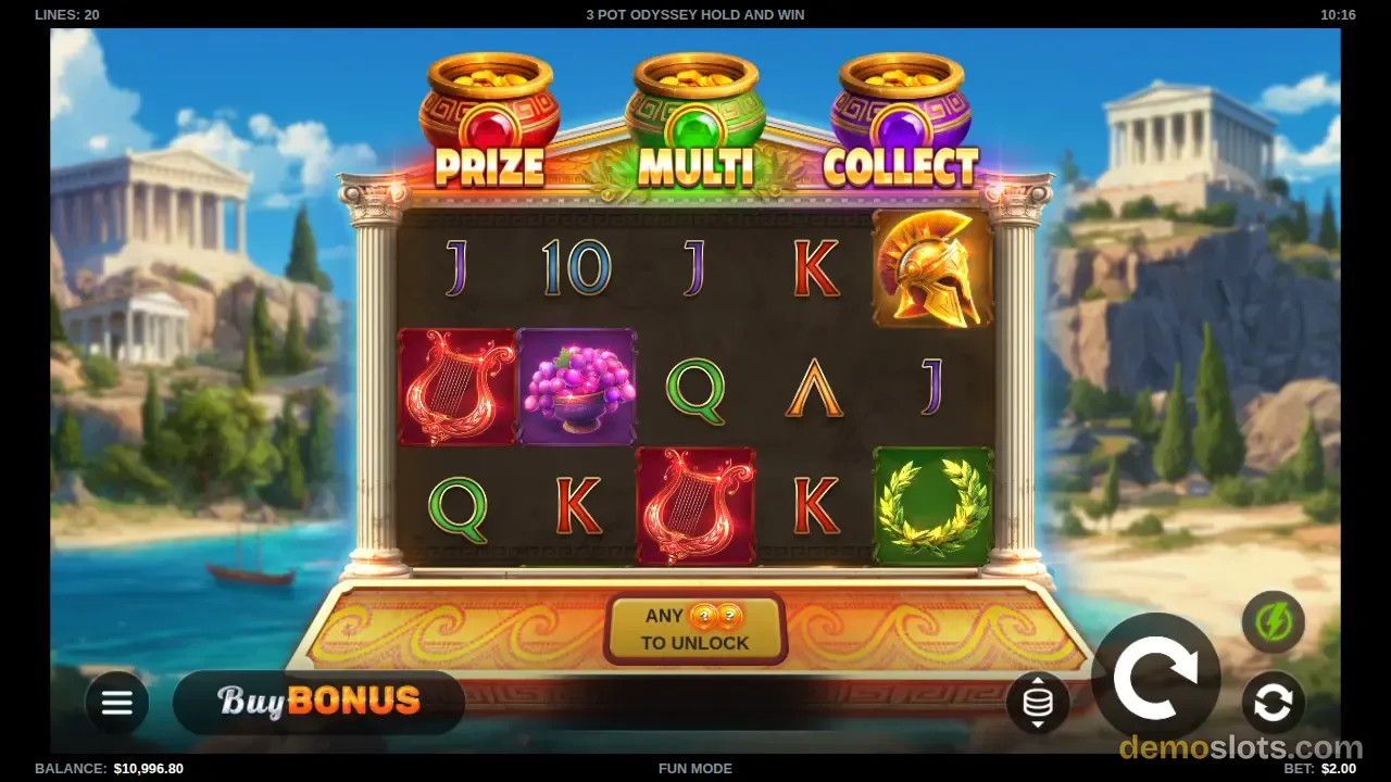 3 Pot Odyssey Hold and Win