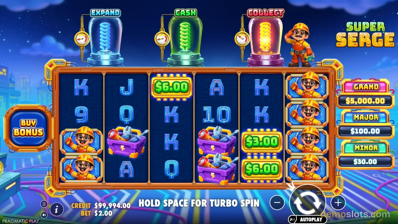 Super Serge slot by Pragmatic Play