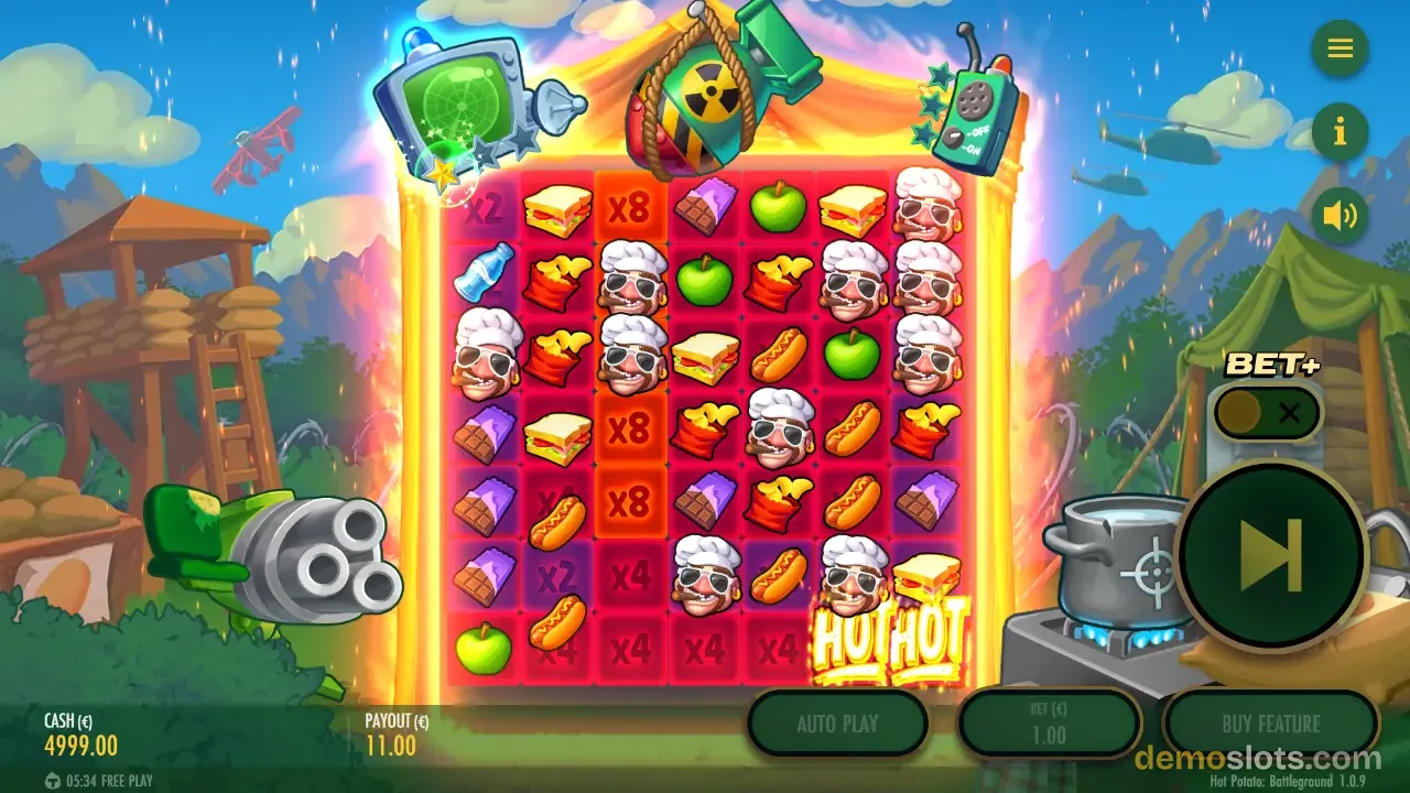 Hot Potato Battleground slot by Thunderkick