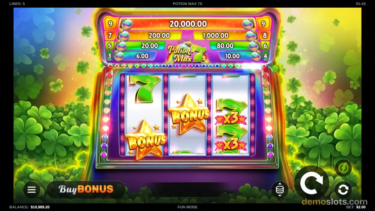 Potion Max 7s slot by Kalamba Games