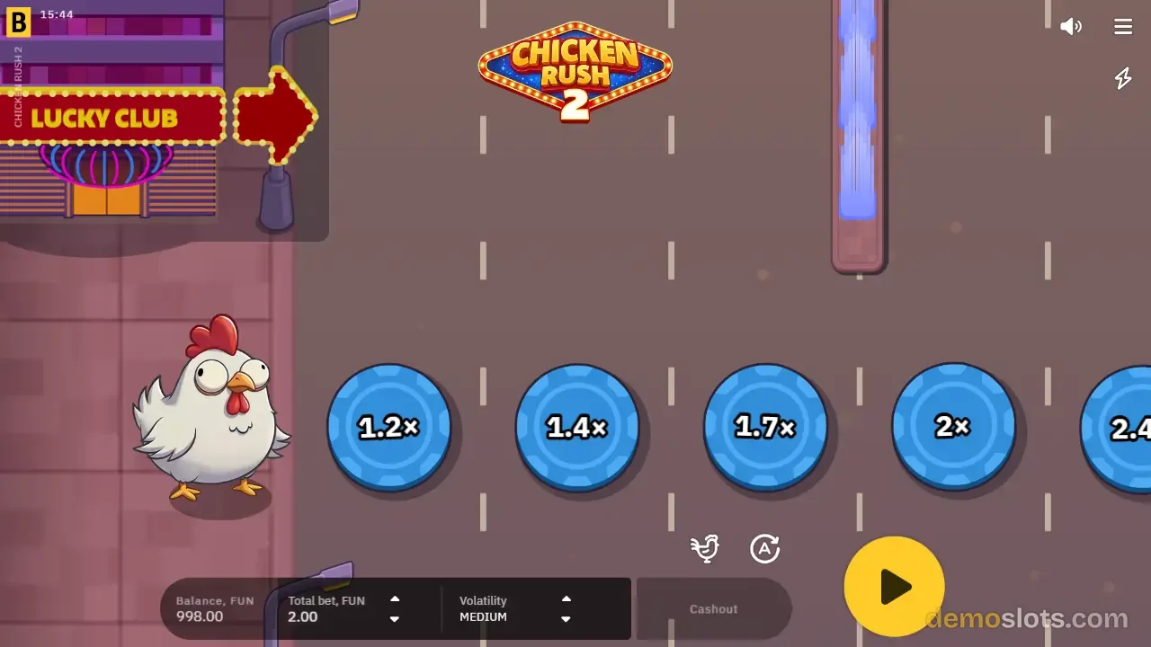 Chicken Rush 2 slot by BGaming