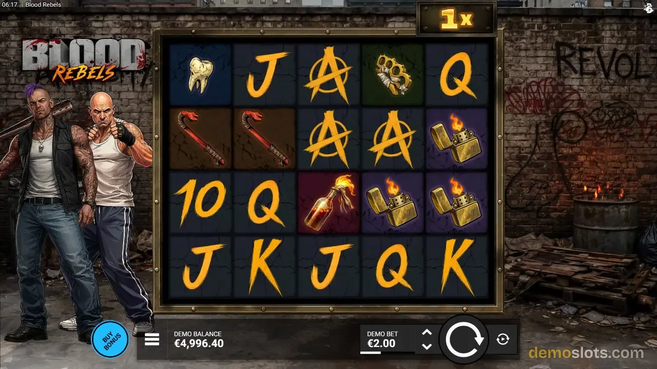 Blood Rebels slot by Bullshark Games