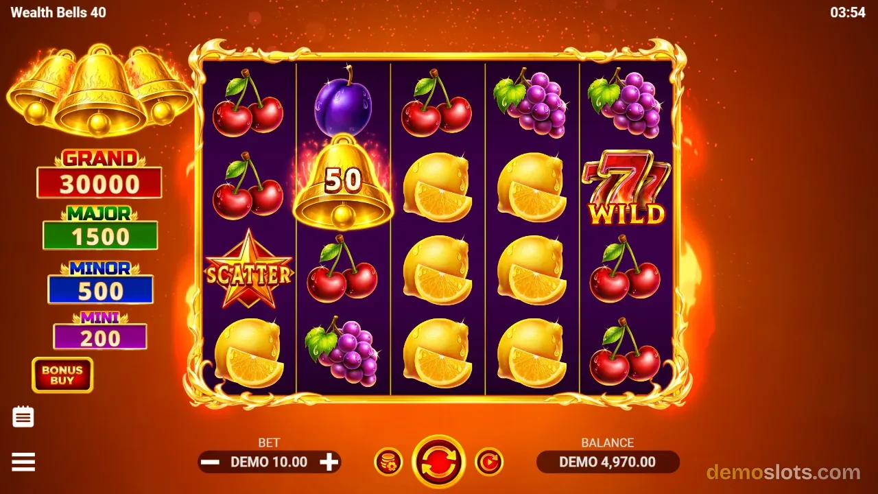 Wealth Bells 40 slot by Evoplay