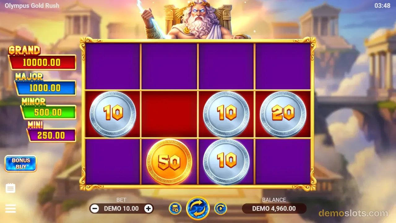 Olympus Gold Rush slot by Evoplay