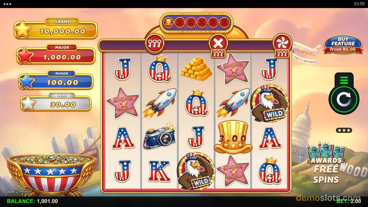 Land of Fortunes slot by Microgaming