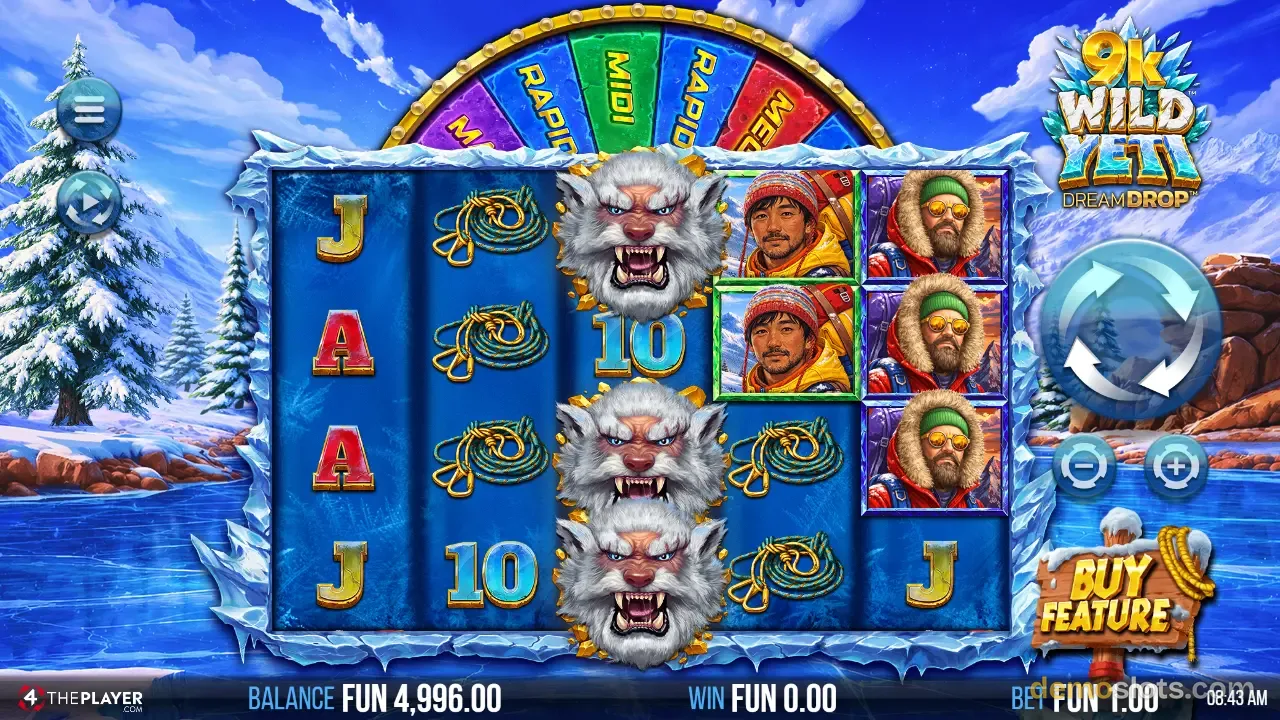 9K Wild Yeti Dream Drop slot by 4ThePlayer