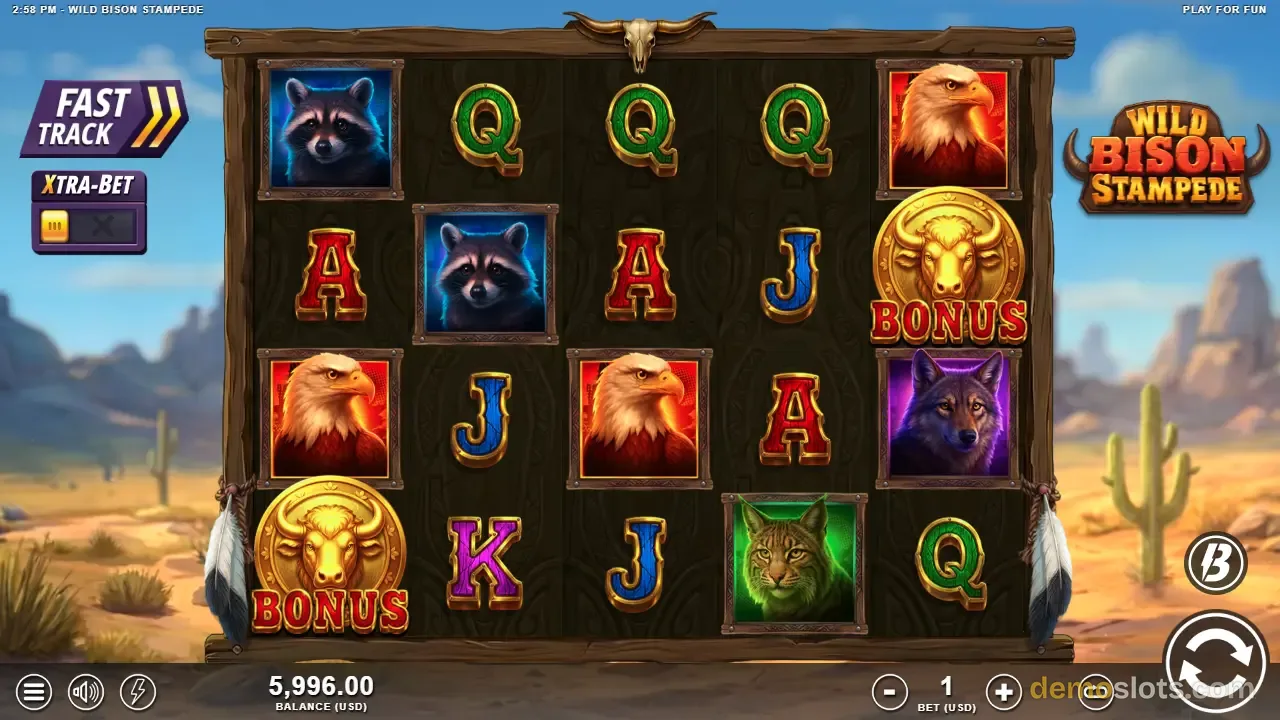Wild Bison Stampede slot by Slotmill
