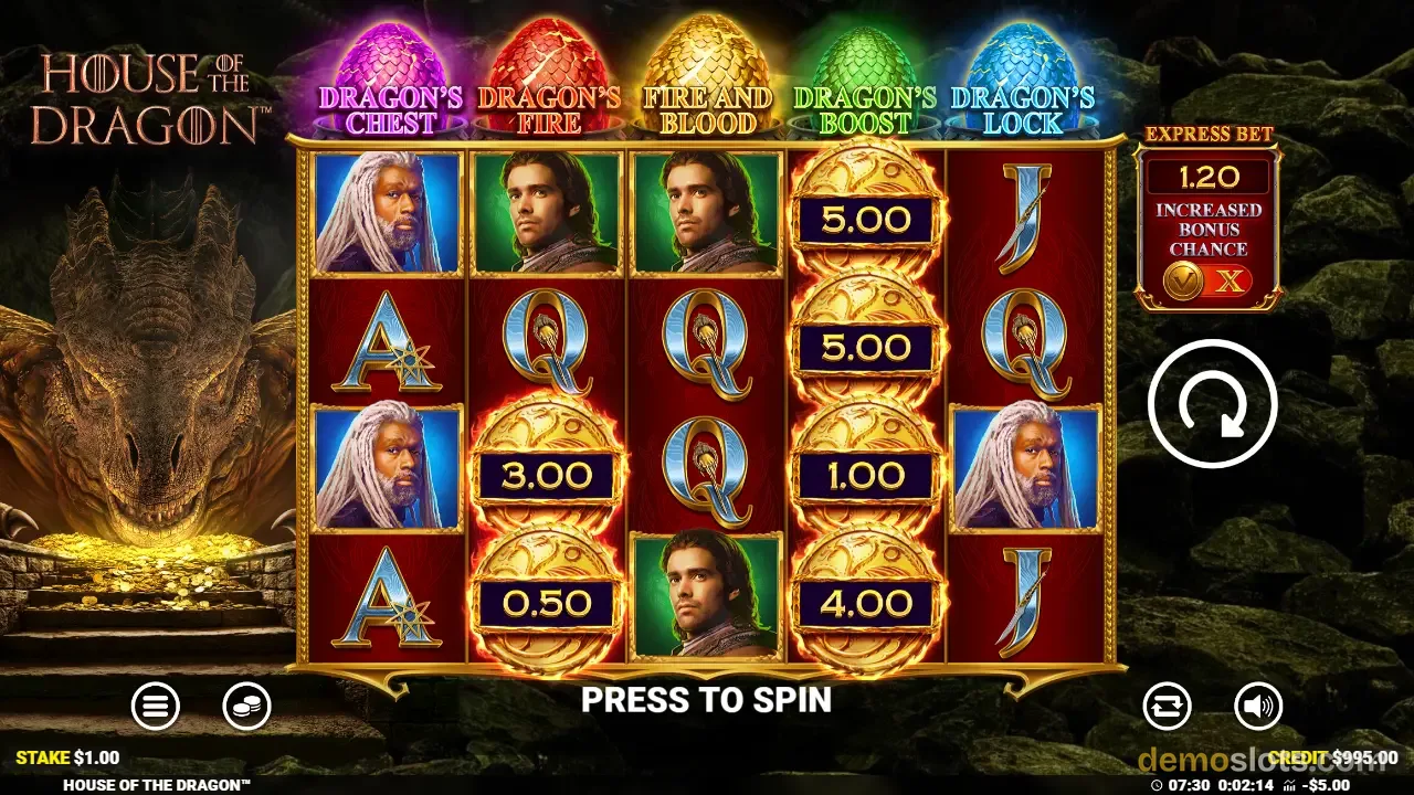 House of the Dragon slot by Blueprint Gaming