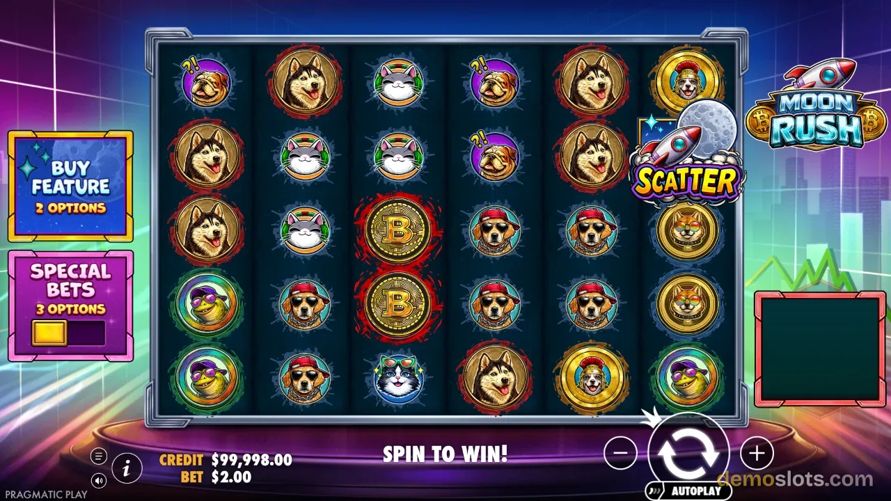 Moon Rush slot by Pragmatic Play