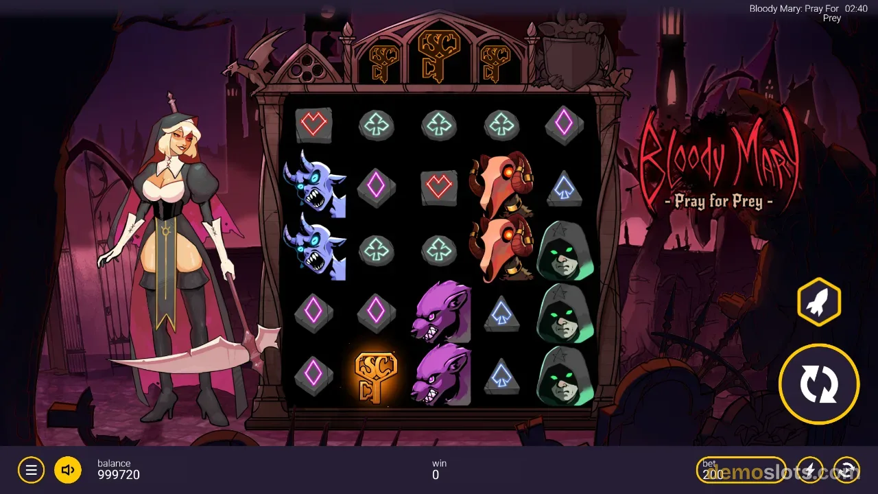 Bloody Mary: Pray for Prey slot by Peter & Sons