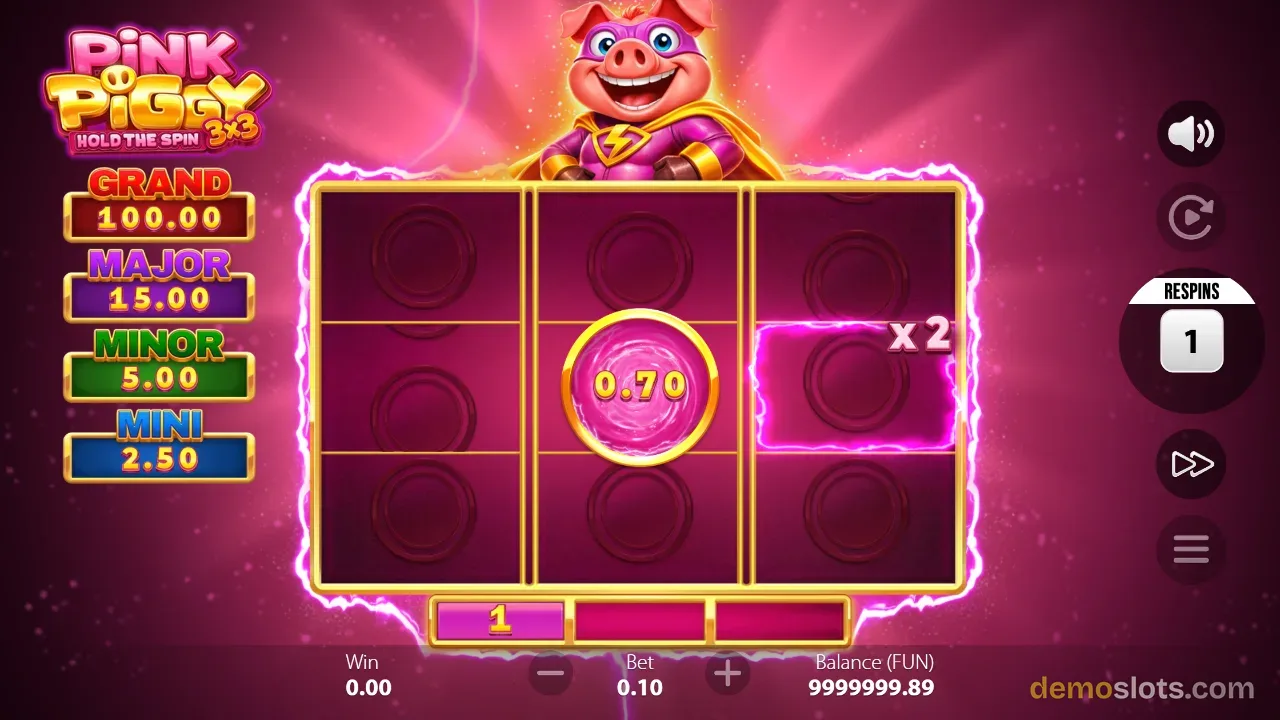3x3 Pink Piggy: Hold the Spin slot by Gamzix