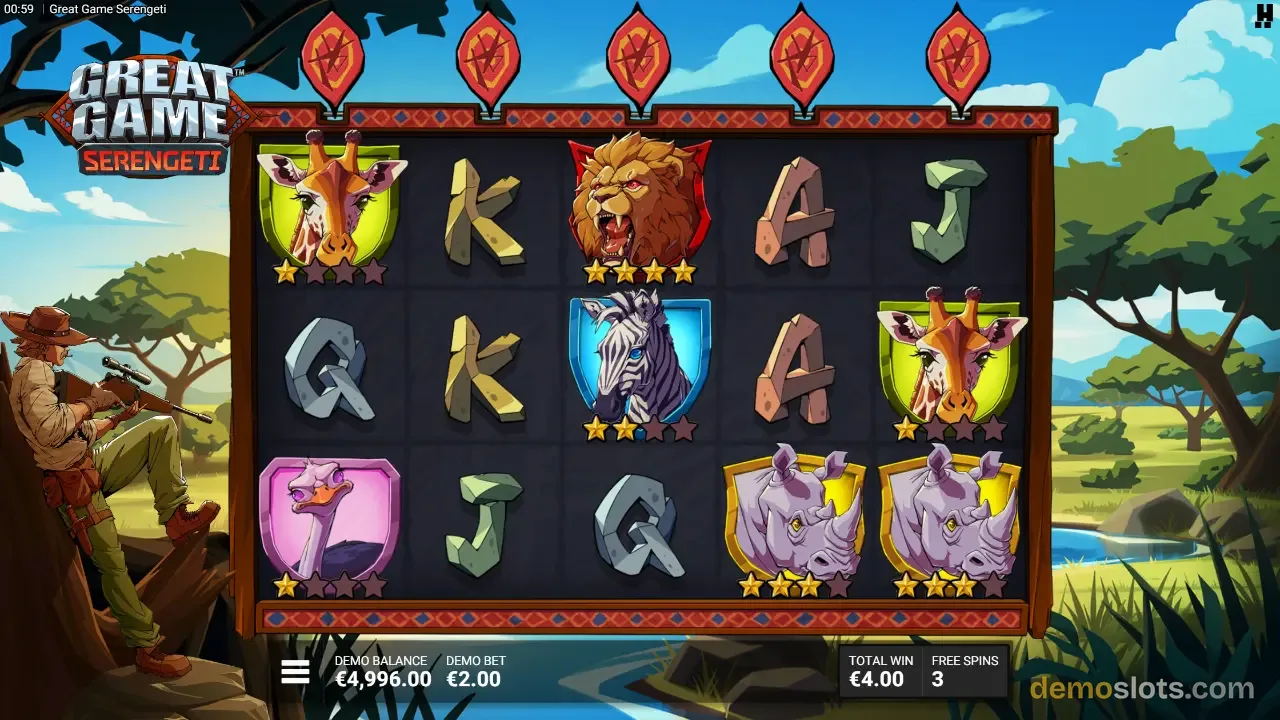 Great Game Serengeti slot by Hacksaw Gaming