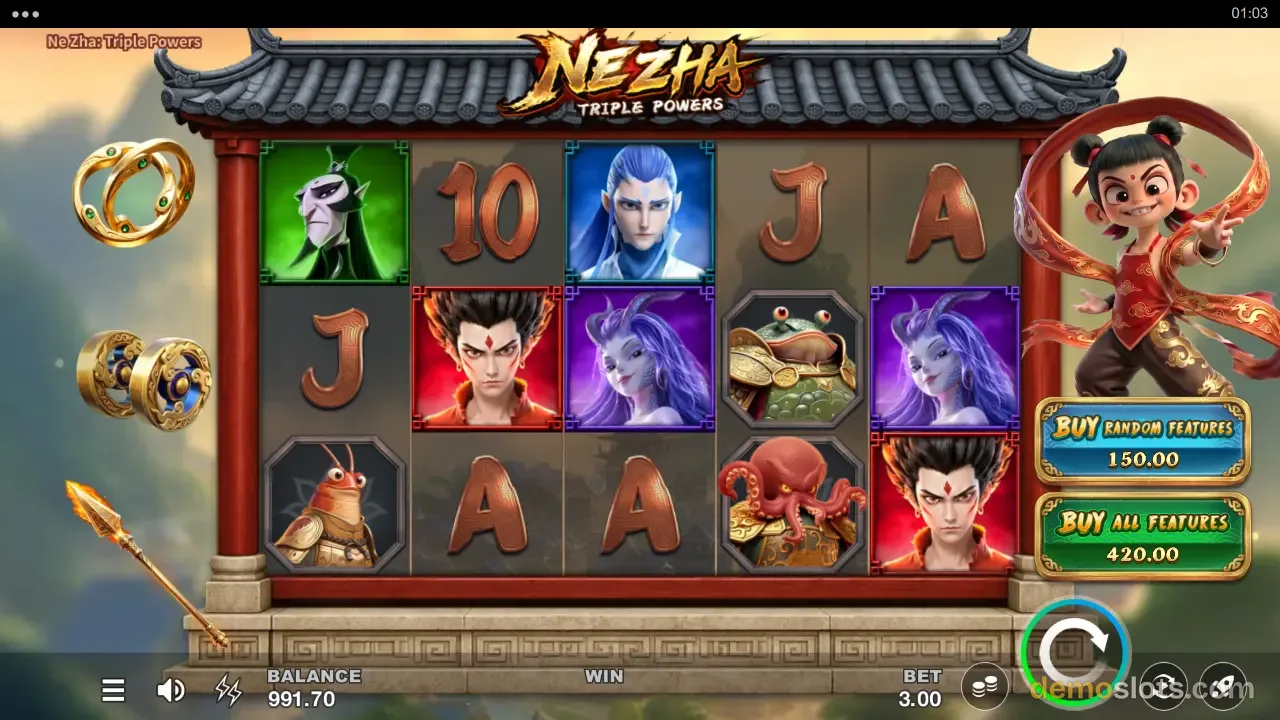 Ne Zha: Triple Powers slot by Microgaming