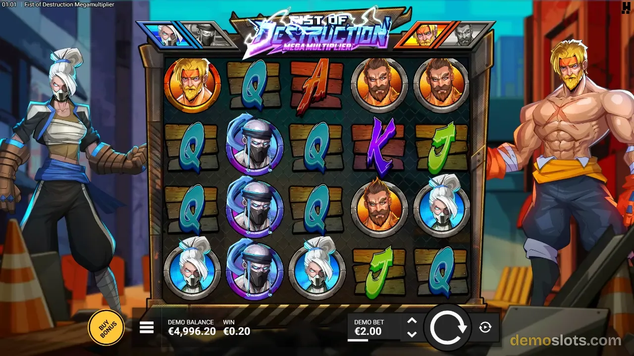 Fist of Destruction Megamultiplier slot by Hacksaw Gaming