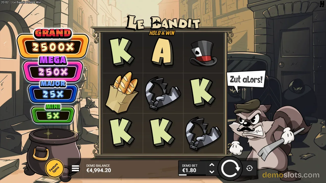 Le Bandit Hold & Win slot by Hacksaw Gaming