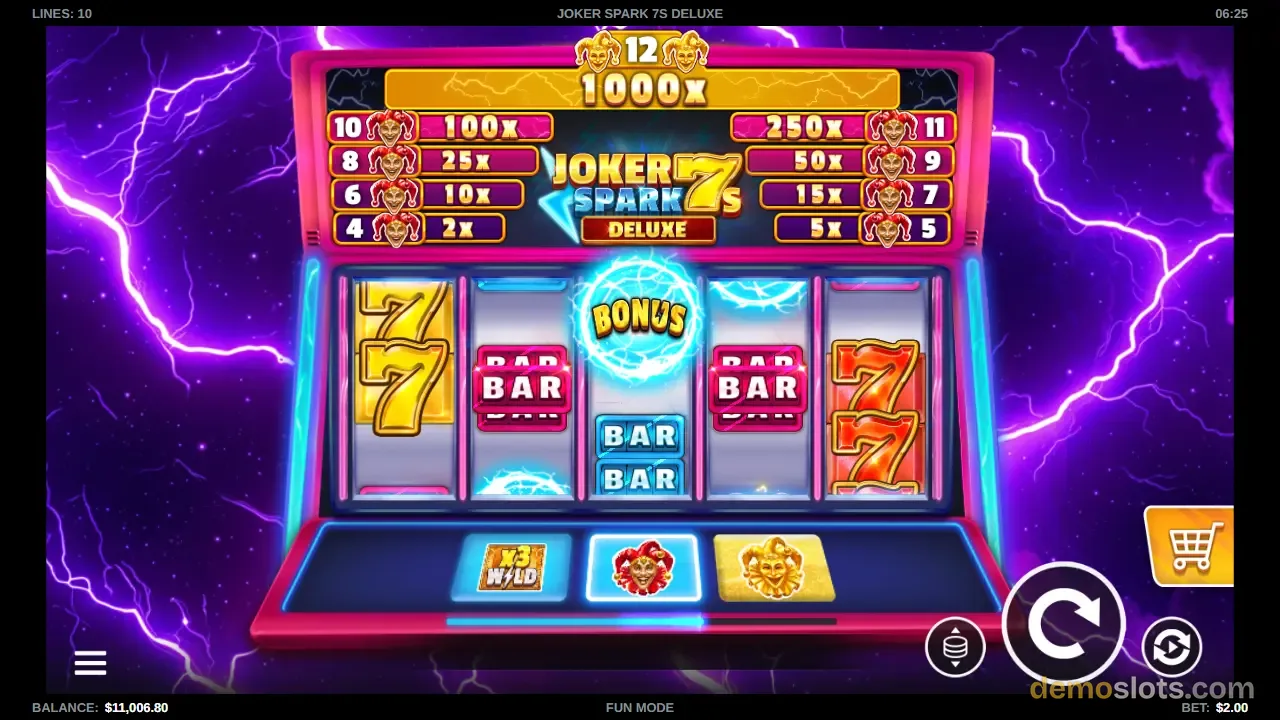 Joker Spark 7s Deluxe slot by Kalamba Games