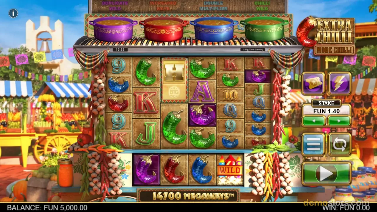 Extra Chilli More Chilli slot by Big Time Gaming