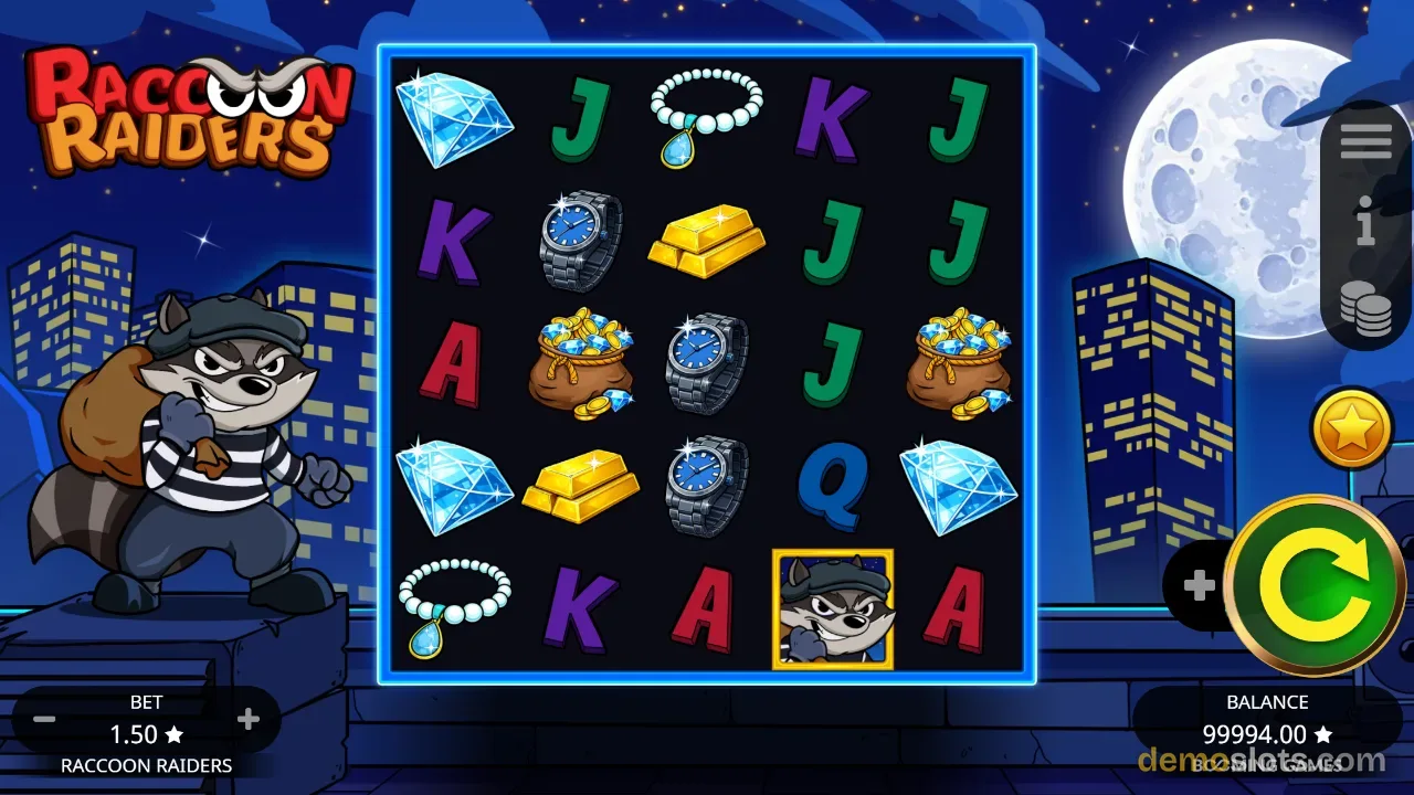 Raccoon Raiders slot by Booming Games