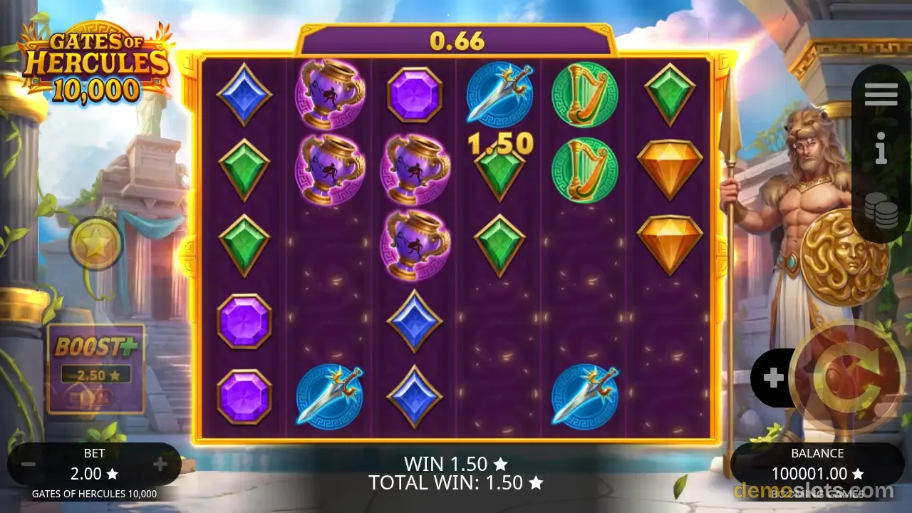 Power of Hercules Bonanza 10,000 slot by Booming Games