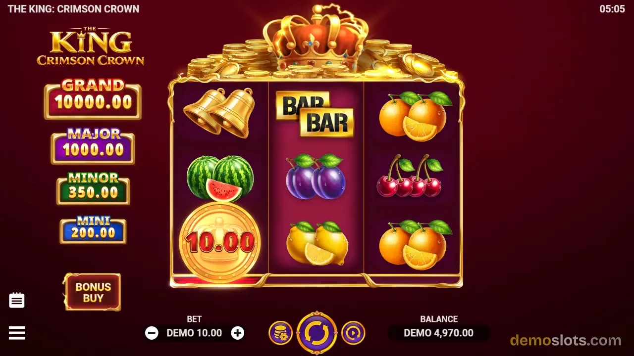 The King: Crimson Crown slot by Evoplay