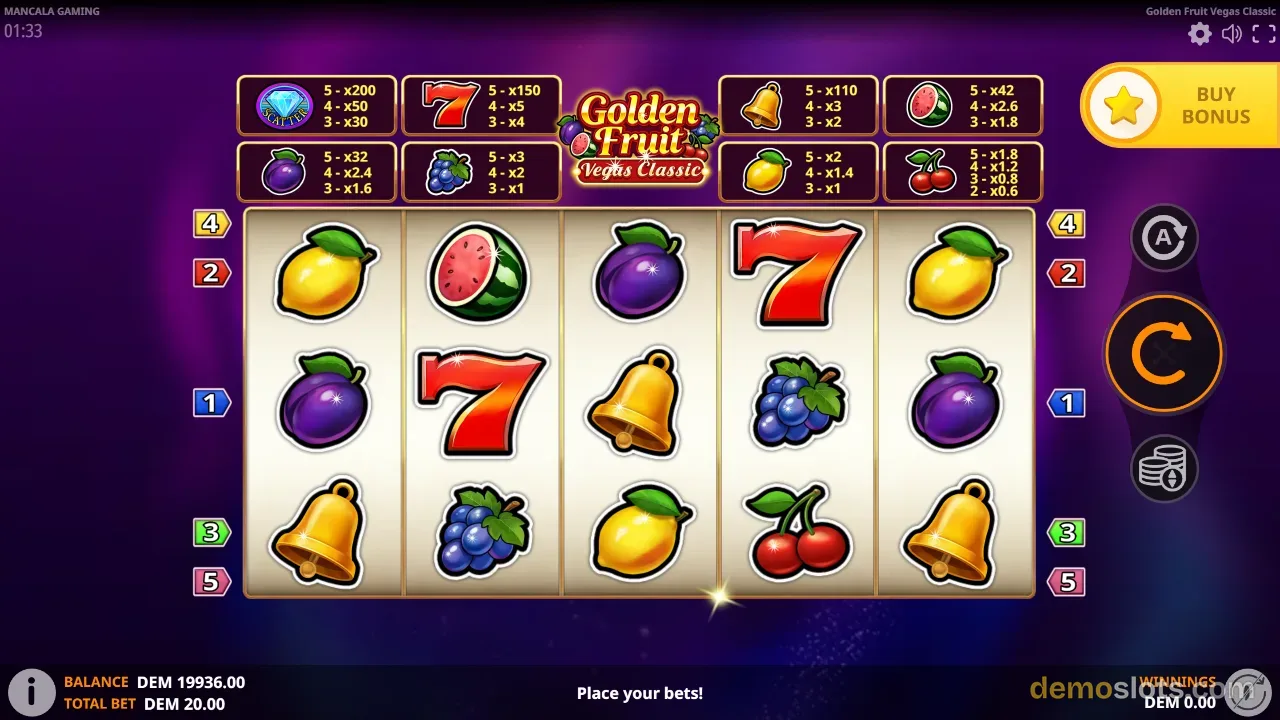 Golden Fruit Vegas Classic