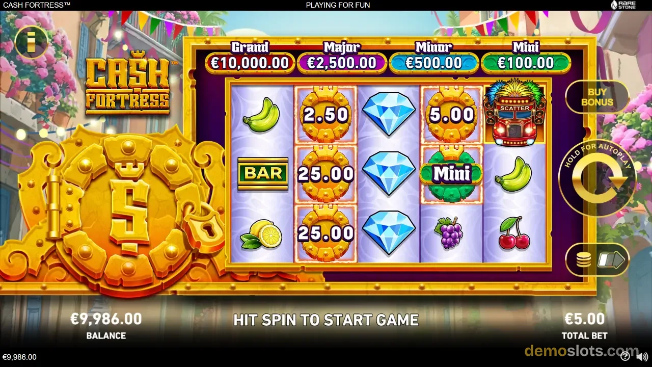 Cash Fortress slot by Playtech