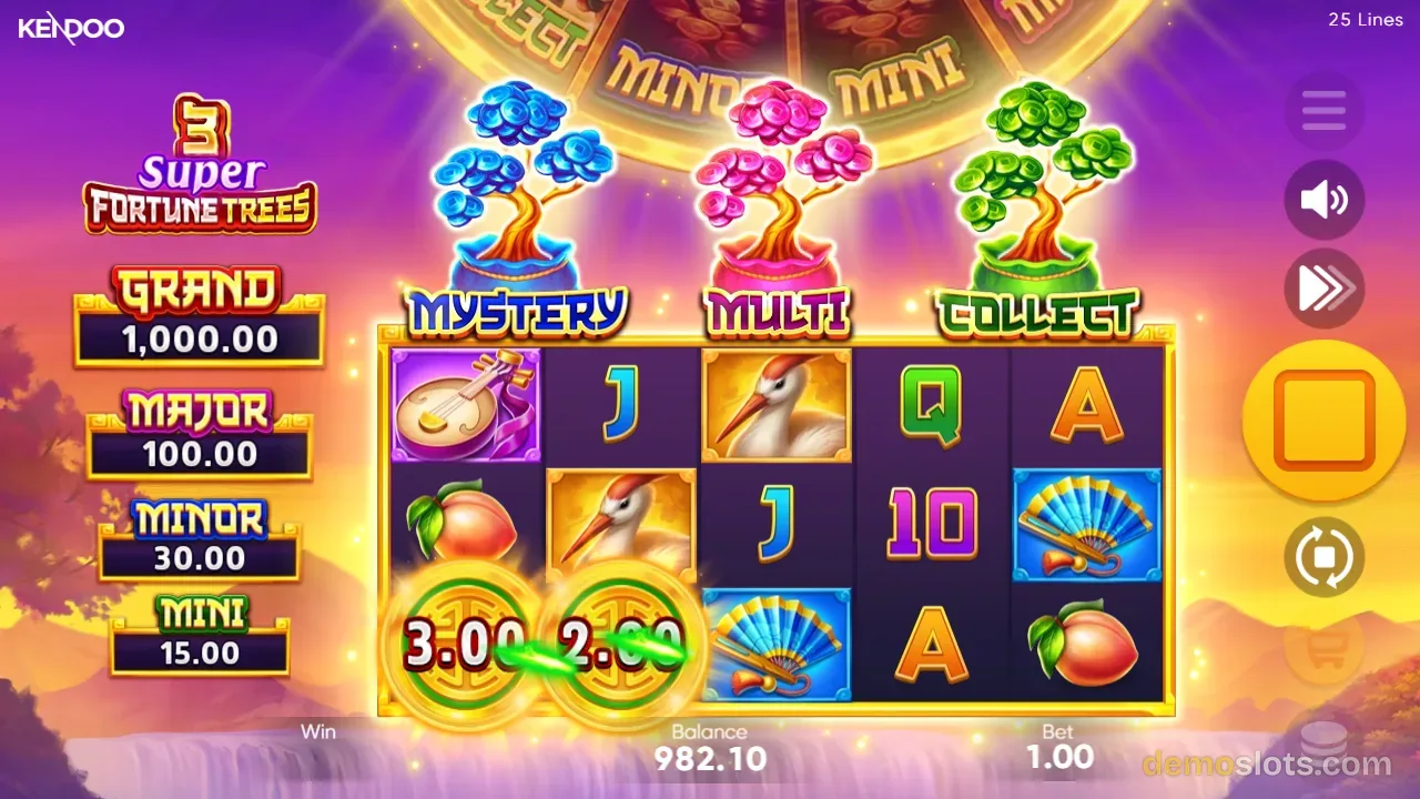 3 Super Fortune Trees