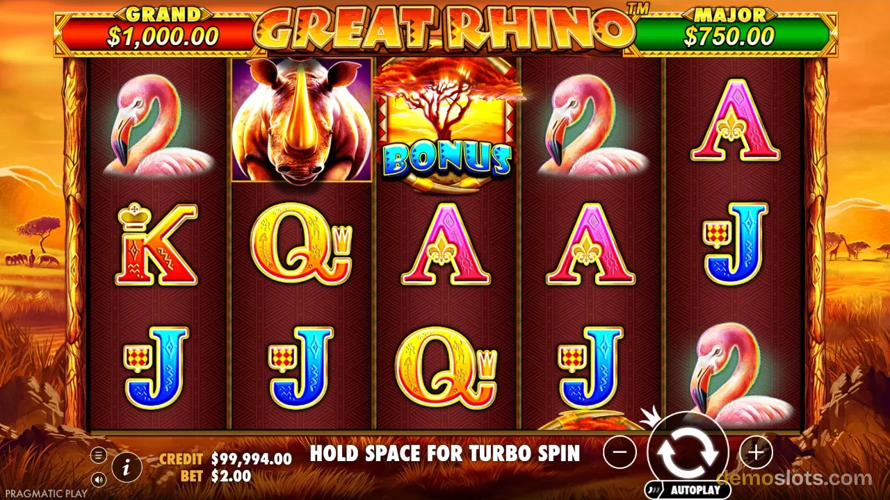 Great Rhino slot by Pragmatic Play