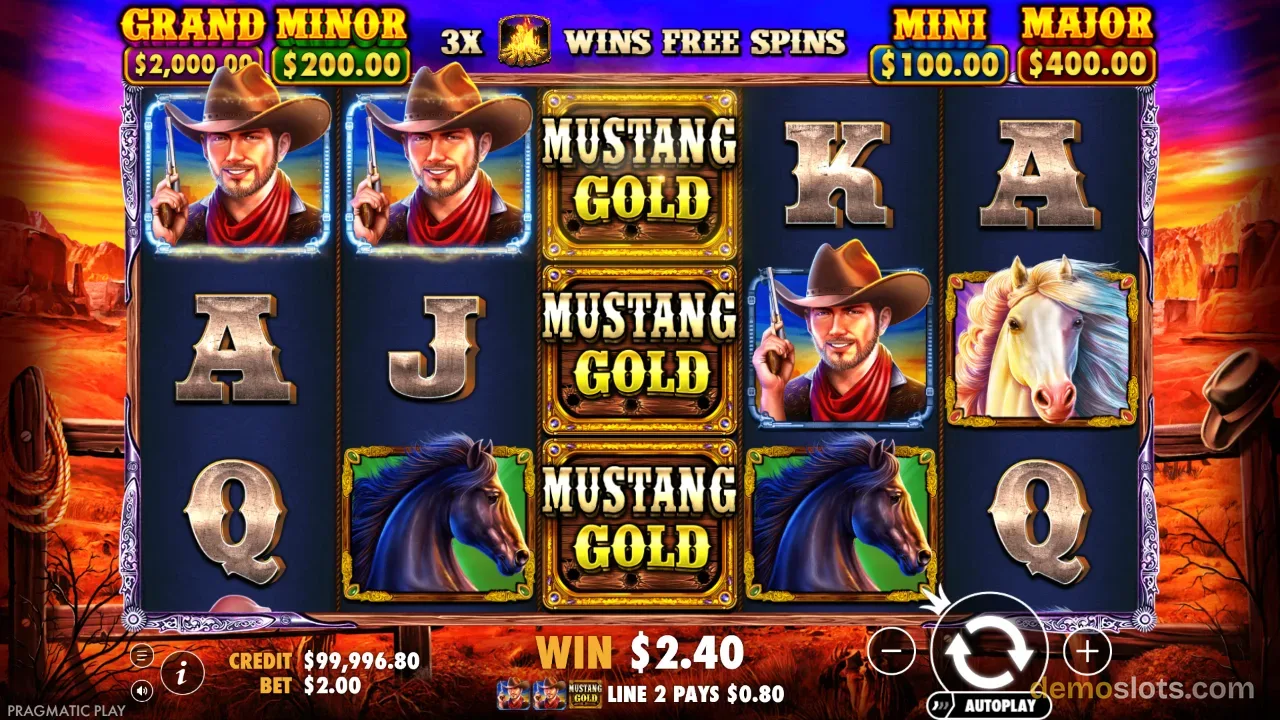 Mustang Gold slot by Pragmatic Play