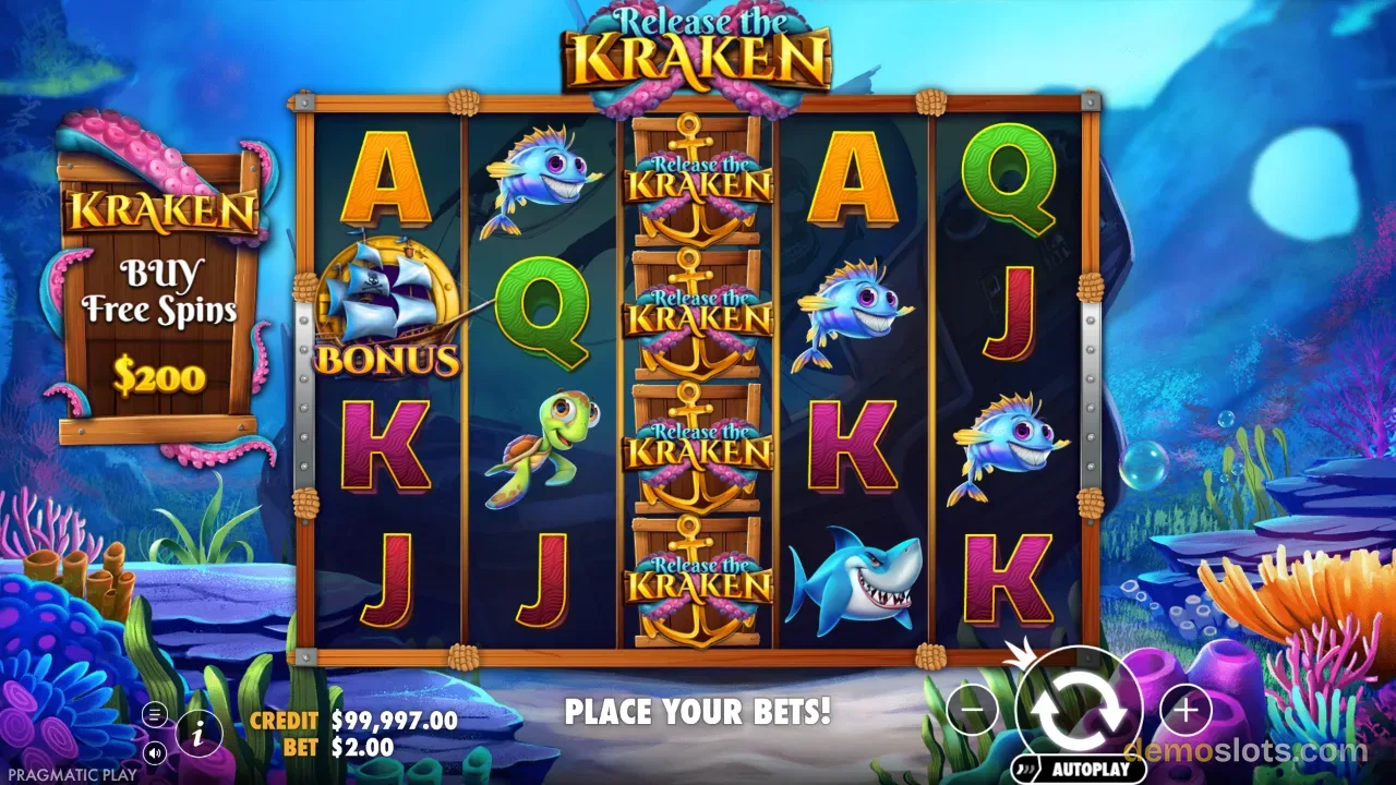 Release the Kraken slot by Pragmatic Play