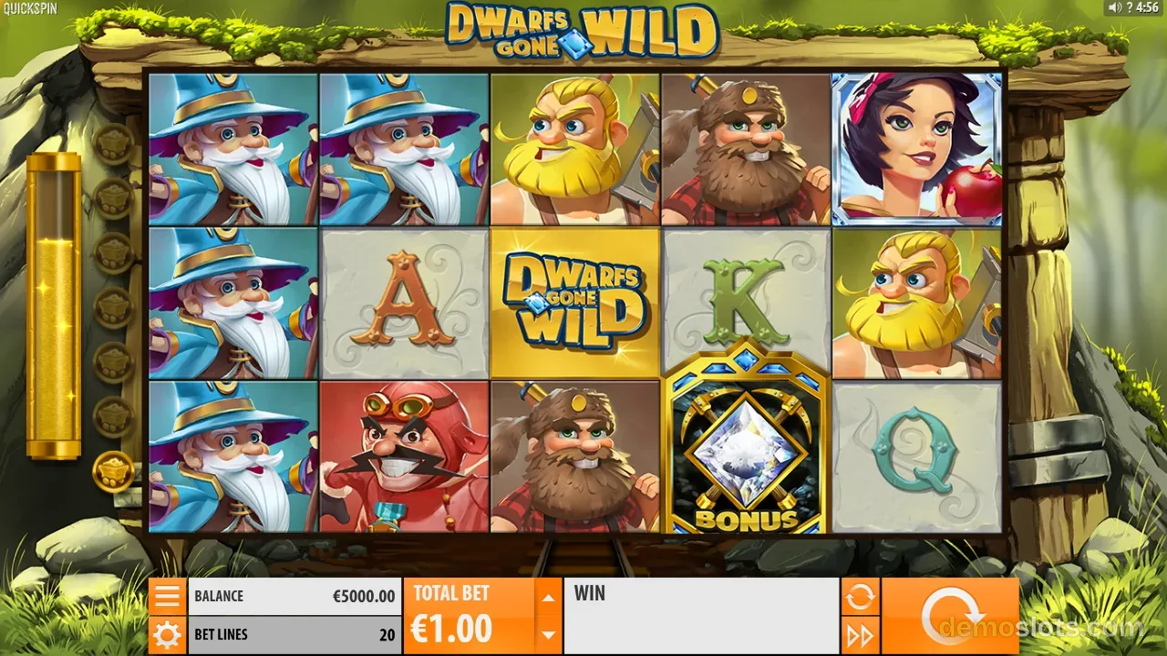 Dwarfs Gone Wild slot by Quickspin