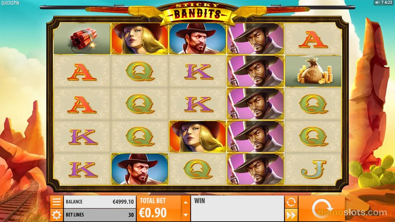 Sticky Bandits slot by Quickspin
