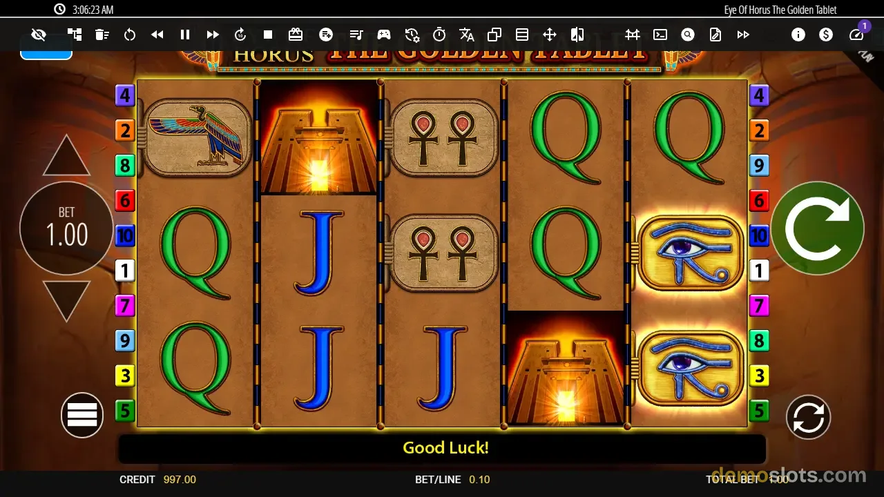 Eye Of Horus The Golden Tablet slot by Reel Time Gaming