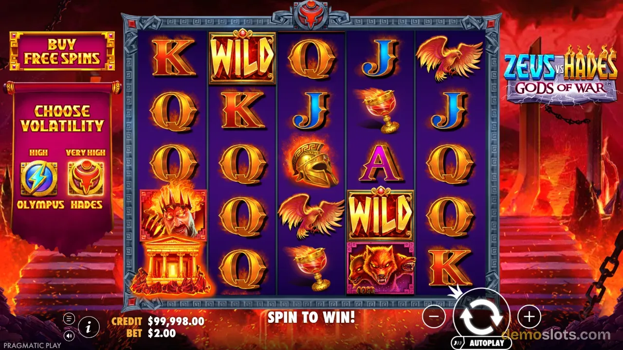 Zeus vs Hades Gods of War slot by Pragmatic Play
